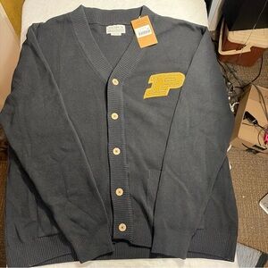 Purdue Boilermakers Vintage Cardigan - Uscape - NWT - Black - Size XXL, 2XL